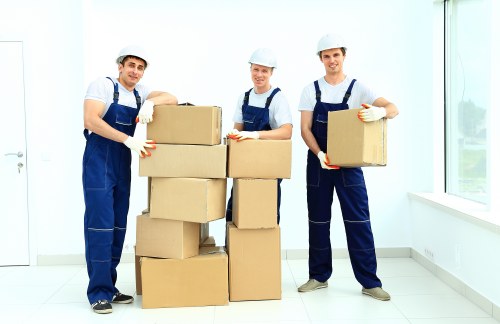 Small business relocation transport with a removal van