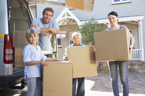 Local removals service planning access and parking for a Bigginhill property