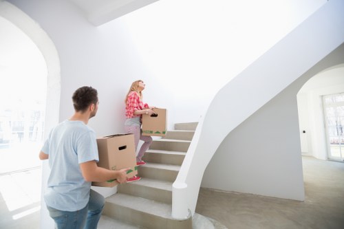 Careful labelling and boxing for moving day in Bigginhill