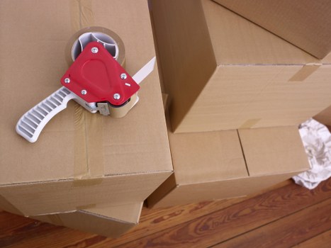 Commercial removals service handling furniture in a Biggin Hill unit