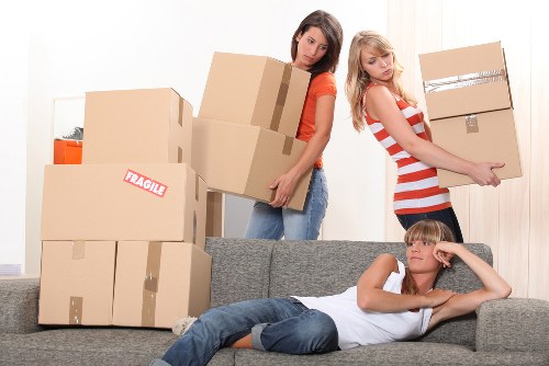 Local removals van service navigating residential access in Bigginhill