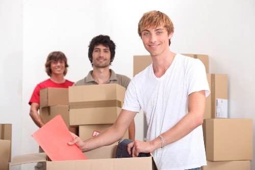 Household items prepared for removals in Bigginhill
